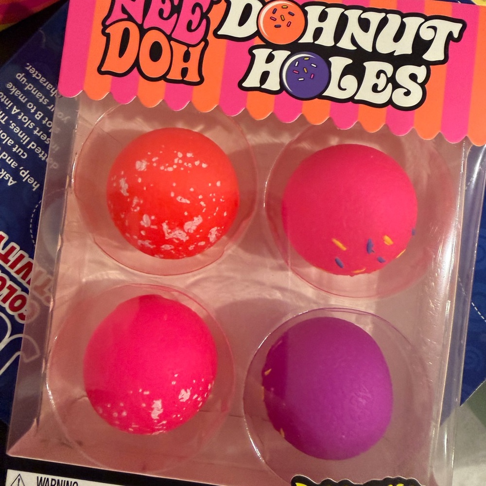 Donut Holes Needoh set - Bright Pink, Orange, Purple